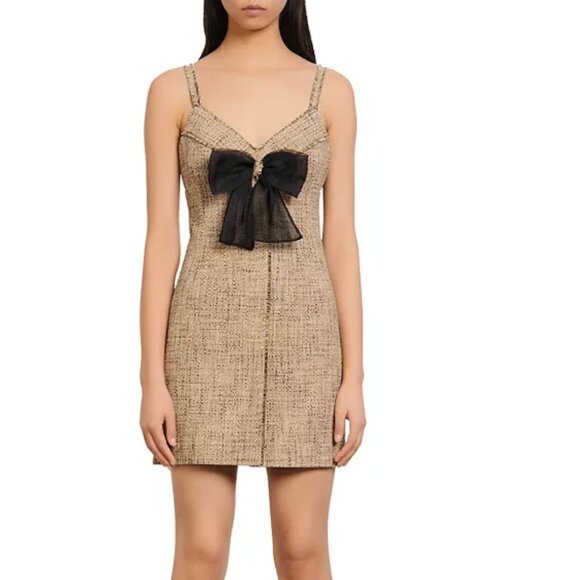 Sandro Paris Dresses & Skirts - Sandro Paris Tweed Pattern Mini Dress Size 34 / 2 -- FLAWED